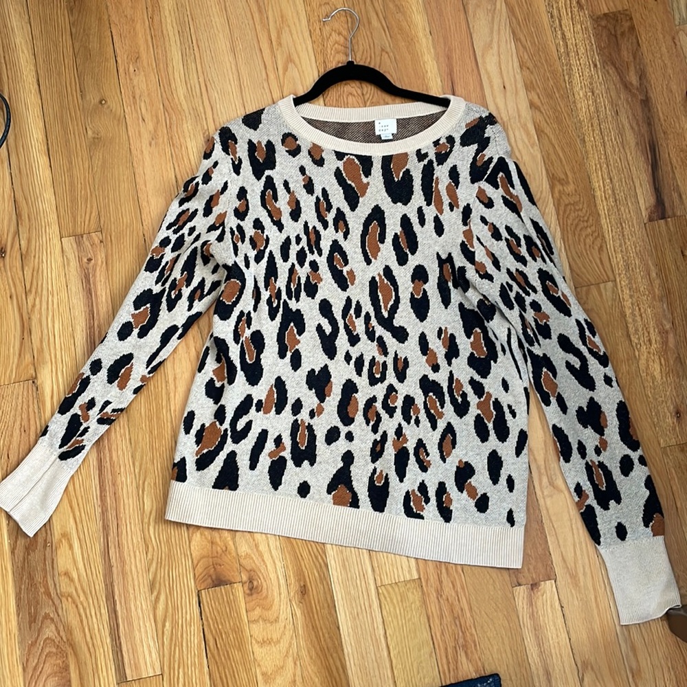 A New Day Leopard Print Women’s Sweater size L